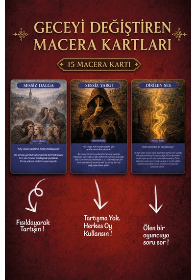 Vampir Köylü Avcı Kutu Oyunu Kart Oyunları Aile Ve Arkadaş Hediye Oyun Parti Oyunu Rol Yapma Eğlence