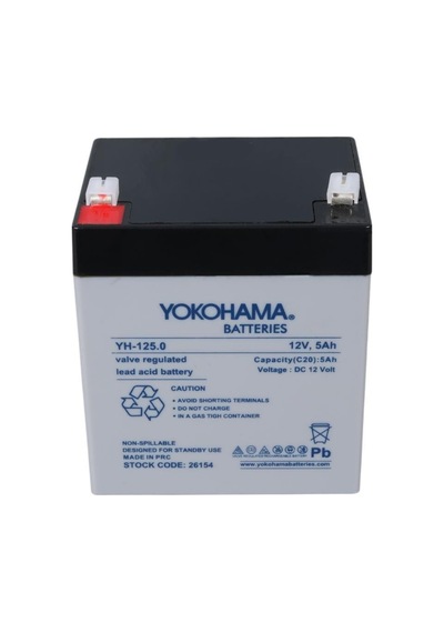 Yokohama Yh-125.0 12volt - 5amper Akü 90x70x101 Mm