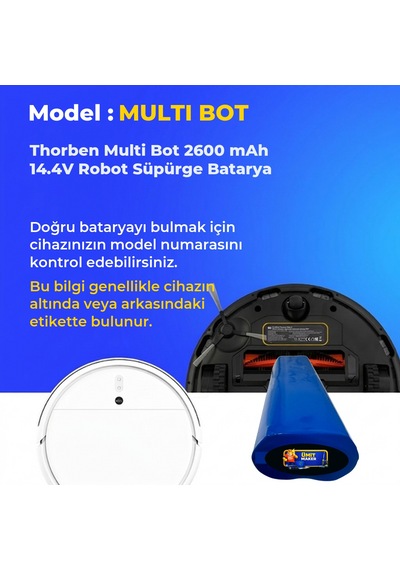 Thorben Multi Bot 2600 Mah 14.4v Robot Süpürge Batarya