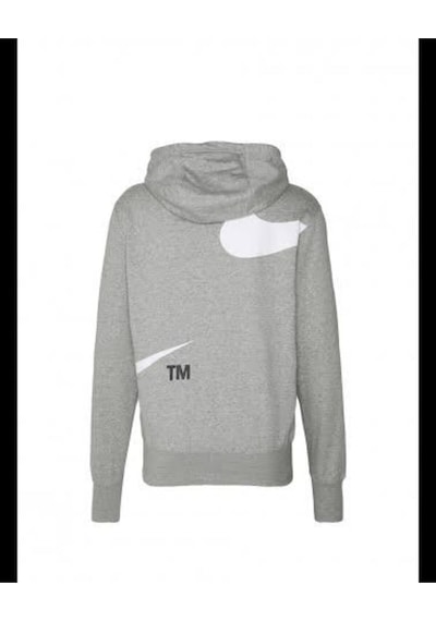 Nike Sportswear Swoosh Erkek Sweatshirt Kapşonul Gri