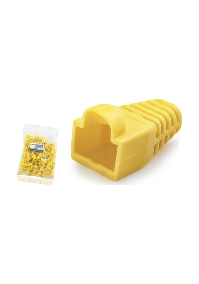 Rj45 Konnektör Papuç - 100 Adet Sari / Ekonomik Poşet Paket Nd2427 Evimdeyokyok