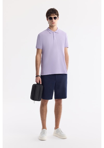 Avva Erkek Lila Kıvrılmaz Polo Yaka %100 Pamuk Basic Regular Fit T-shirt B001032 Avva Erkek Lila Kıvrılmaz Polo Yaka %100 Pamuk Basic Regular Fit T-shirt B001032