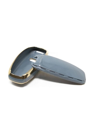 Gma Keys Lüx Audi A6 A7 A8 E-tron Q8 C8 A3 Nano Anahtar Kılıfı Gri Gold Altın Renk