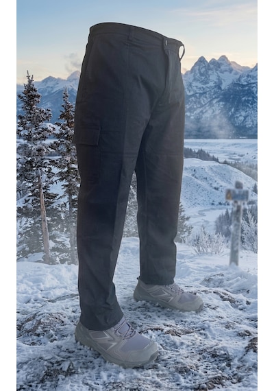 Siyah Gabardin Kışlık İş Pantolonu