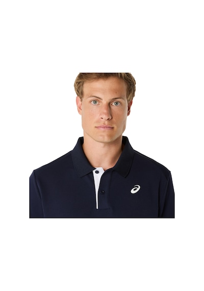 Asics Court Polo Erkek Lacivert Kısa Kollu Tshirt 2041a340-400 Lacıvert
