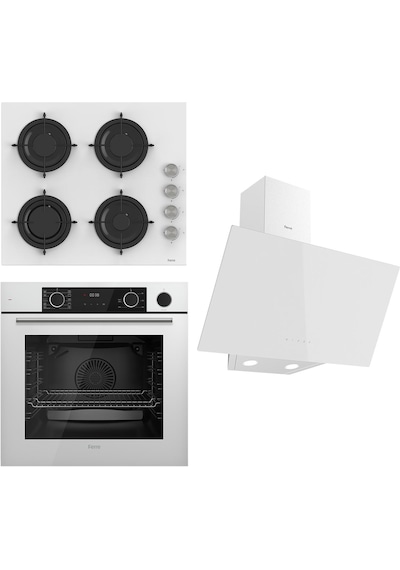 Ferre Steamart&Fryart Serisi XE64CB - CS206 - D078 Beyaz Ankastre Set