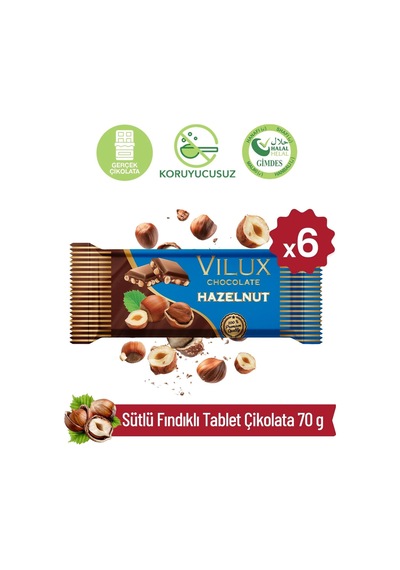 Milat Sütlü Fındıklı Tablet Çikolata 6 70 G
