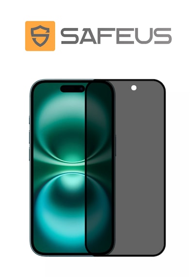 Safeus Tam Kaplayan Hayalet Parmak İzi Bırakmayan Safir Ekran Koruyucu Cam , Apple Uyumlu iPhone 16 İle