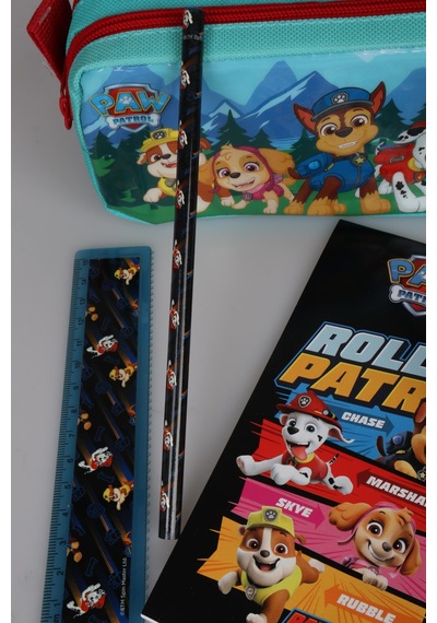 X Dekomus Lisanslı Paw Patrol Kalem Çantası Ve 6'lı Kırtasiye Seti Not Defteri,2 Adet Kurşun Kalem,cetvel,silgi,kalemtraş Diğer