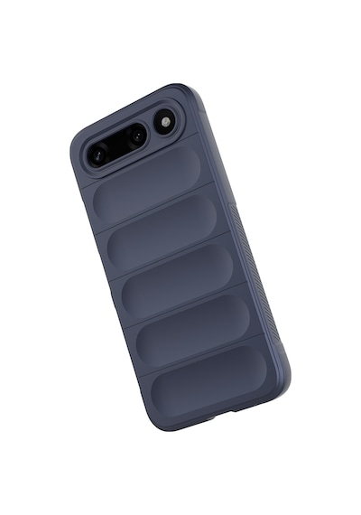 Tecno Spark 50 5g Kılıf Esnek Tpu Oyuklu Arka Yüzey Tasarımlı Etnik Silikon Kapak Lacivert