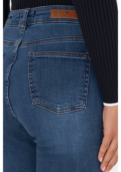 U.S. Polo Assn. Kadın Koyu Mavi Skinny High Waist Fit Jean Pantolon 50317616-DN0023