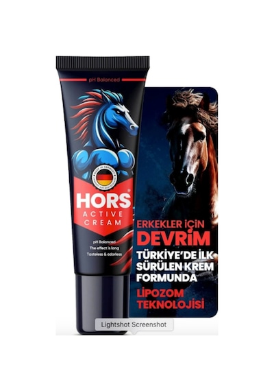 Yurorganicq Hors Active Cream Uzun Süre Etkili Erkeklere Özel Krem 50ml / Long Time Effect Retarder And Hardener Cream 50ml