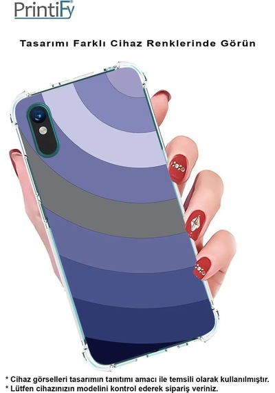 Huawei P30 Pro Köşe Korumalı Renk Cümbüşü D Tasarımlı Şeffaf Silikon Kılıf