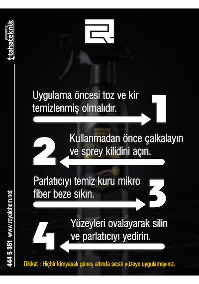 Royalchem Torpido Parlatıcı Ve Bakım Spreyi 500 Ml 500ml
