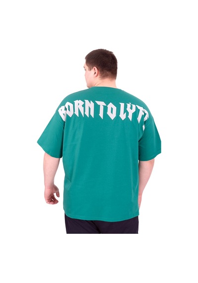 Mode Xl Büyük Beden Erkek T-shirt Bisiklet Yaka Born Tolyft U25029 Nefti Nefti