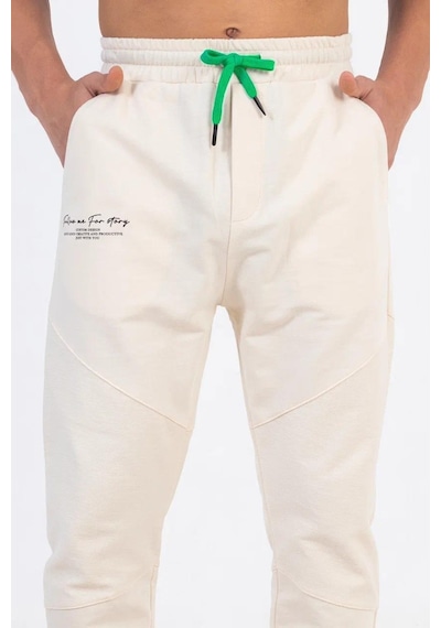 Zekids Erkek Çocuk Bel Paça Lastikli Gabardin Pantolon-12630-taş Taş