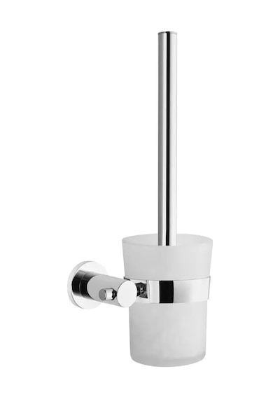 9022962366704 - VitrA Ilia A44201 Tuvalet Fırçalığı, Krom Beyaz - Krom