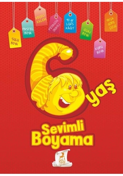 Sevimli Boyama 6 Yaş- Ren Kitap