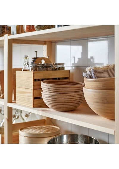 Ikea Bandslättıng Ekmek Sepeti, Rattan, 22 Cm