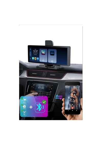 9,05 Inç 2.5k Quad Hd Wifi Carplay Ön Arka Araç Kamerası İkisi Bir Arada Set Ios Android Navigasyon