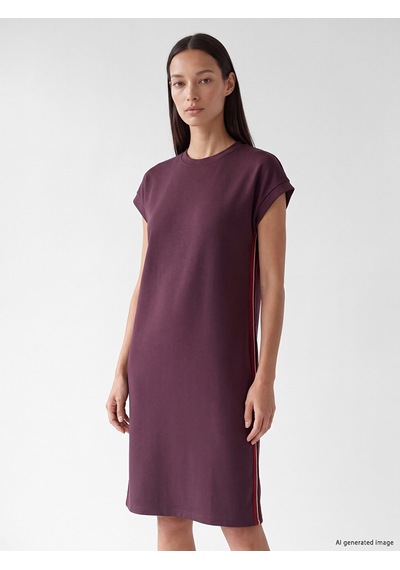 Lcw Everyday Mürdüm Soft Touch Oversize Elbise