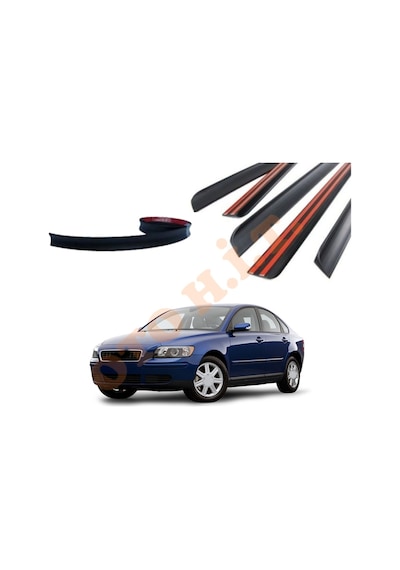 Volvo S40 11 Üzeri Uyumlu Bagaj Üstü Spoiler Mat Siyah