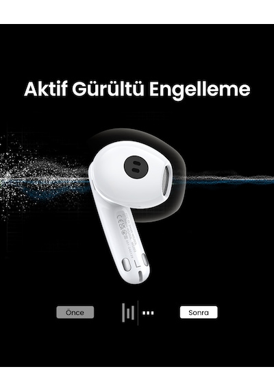 Ugreen Hitune H6 Pro Hi-res Kablosuz Kulak İçi Kulaklık, Beyaz, 35873
