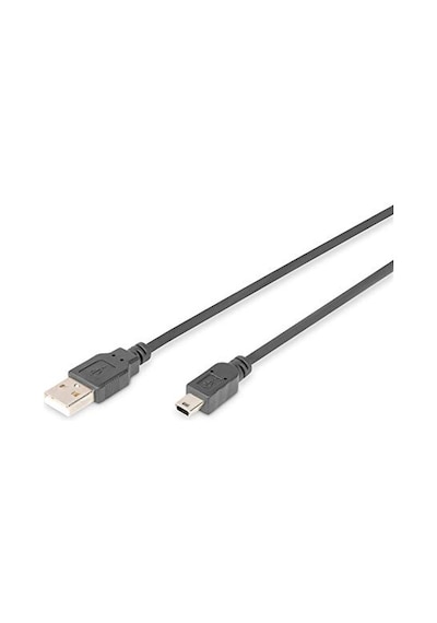 Assmann Ak-300108-018-s Usb 2.0 Bağlantı Kablosu, A Tipinde - Mini B 5 Pimli M/m, 1.8m, Usb 2.0 Uyumlu, Bl