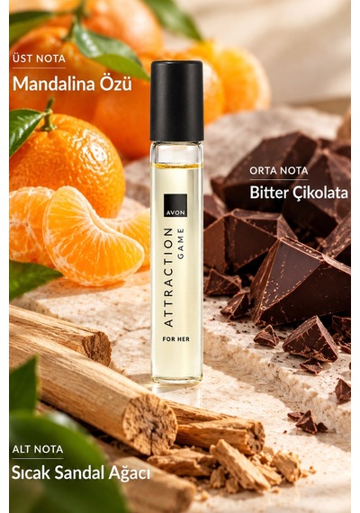 Avon Attraction Game Kadın Parfüm EDP 3 x 10 ML