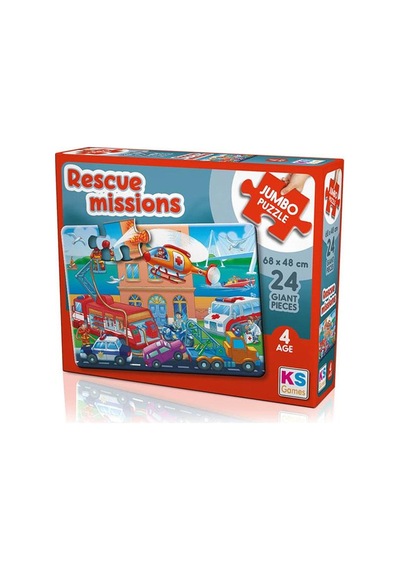 Ks Games Puzzle 24 Parça Rescue Missions Jumbo Jp 31009
