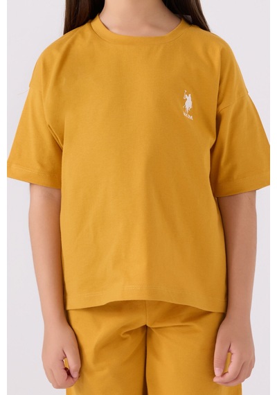 U.S. Polo Assn. U.s. Polo Assn Kız Çocuk Sarı Bermuda Takım 5274-43874 Sarı