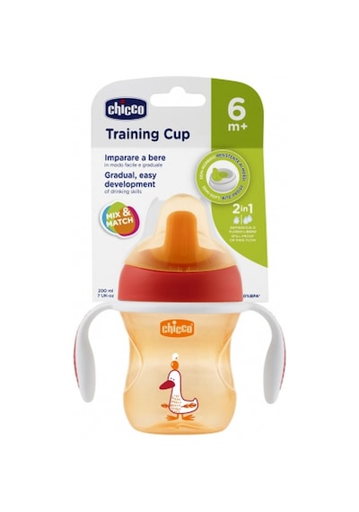 Chicco Yarı Yumuşak Uçlu Eğitim Bardağı 6 Ay+  Unisex Çok Renkli