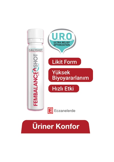 Hangover Shot Fembalance Shot Cranberry Ve D-mannoz İle Üriner Konfor