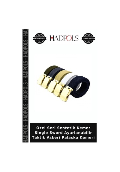 Hadpols Özel Seri Sentetik Kemer Single Sword Ayarlanabilir Taktik Askeri Palaska Kemeri Çok Renkli