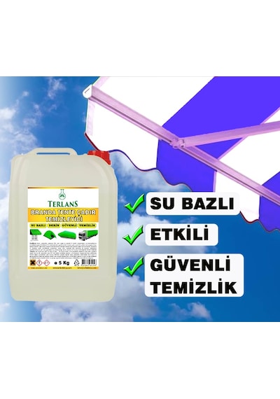 Terlans Branda Tente Ve Çadır Temizleyici 5 Kg Su Bazlı