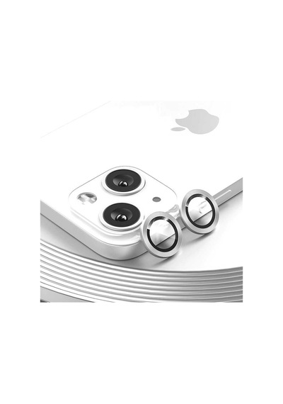 Apple Uyumlu iPhone 13 Mercek Lens Kamera Koruyucu Gri