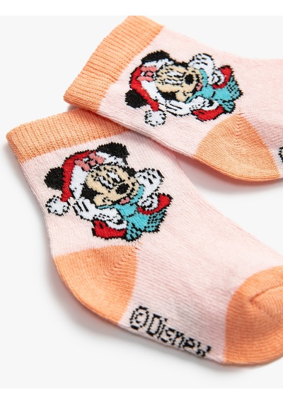 Koton Minnie Mouse Baskılı Çorap Lisanslı Pembe 3smg80009aa Gül Gülkurusu