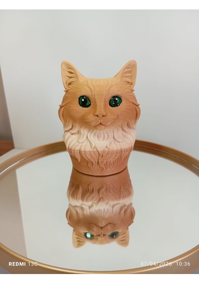 Kedi Figürlü Kalemlik Çok Renkli