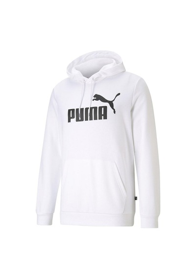 Puma Essential Big Logo Gri Erkek Sweatshirt Beyaz