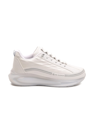 Beyaz Memory Foam Lastik Bağcıklı Erkek Sneaker 2250-1 M Beyaz