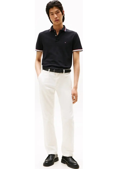 Tommy Hilfiger Cuff Interest Slım F, Bds Siyah Erkek Polo Yaka T-shirt