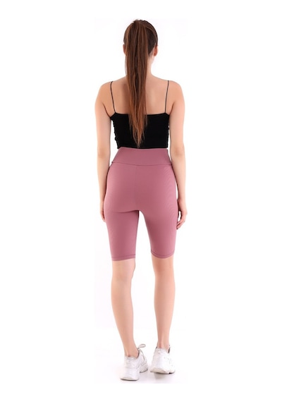 Self Clothing Kadın Gül Kurusu Yüksek Bel Fitilli Dayanıklı Örme Kumaş Toparlay (548212938)