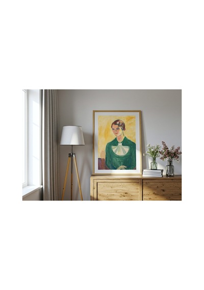 Modern Sanat Munch Annie Stenersen Çerçevesiz Poster 21x30 Cm A4 Tablo Modern Sanat Ekspresyonizm