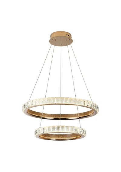 Luca 2 Katlı Gold Ledli Avize