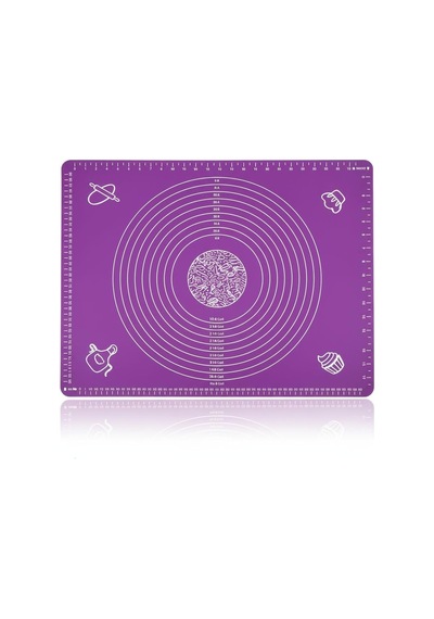 Ayrex Silikon Hamur Açma Matı 45x65 Cm, Kaymaz Ve Yapışmaz Yüzeyli Esnek Hamur Pedi, Mutfak Tezgah Koruyucu Örtü