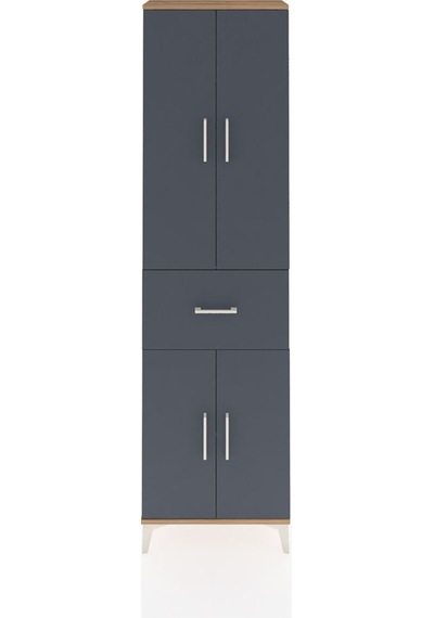 Arges Dolap 2 Raflı Tek Çekmeceli Tek Askılı 60x30x221 Çam-an... Çam