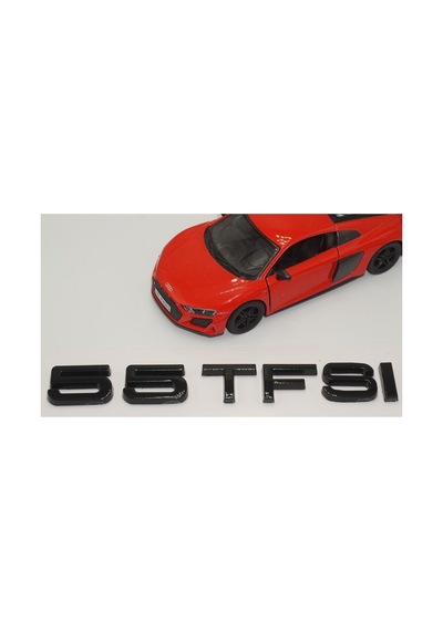 Audi 55 Tfsi Siyah Abs 3m 3d Bagaj Yazı Logo Orjinal Ürün