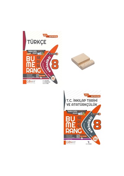 Lgs 8. Sınıf Bumerang Etkinlikli Defter Türkçe Ve T.c. İnkılap Tarihi