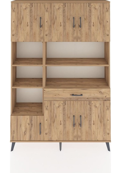 Arges Dolap 10 Raflı Tek Çekmeceli 6 Kapaklı 132x30x195 Çam-çam/çam Atlas Çam/atlas Çam Arges Dolap 10 Raflı Tek Çekmeceli 6 Kapaklı 132x30x195 Çam-çam/çam Atlas Çam/atlas Çam