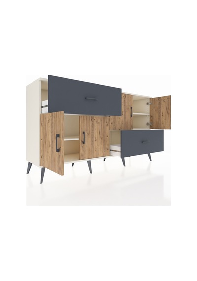 Hyperion Konsol 3 Raflı 2 Çekmeceli 4 Kapaklı 176x44x99 Aytaşı-çam/antrasit Aytası/atlas Çam - Aytası Hyperion Konsol 3 Raflı 2 Çekmeceli 4 Kapaklı 176x44x99 Aytaşı-çam/antrasit Aytası/atlas Çam - Aytası